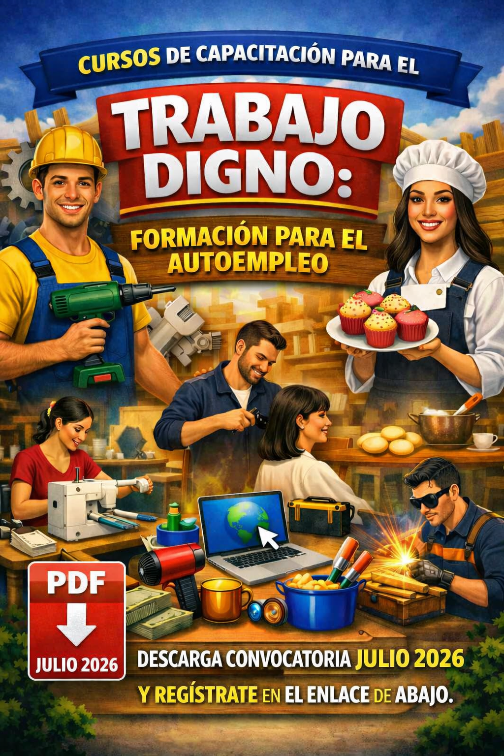 CONVOCATORIA JULIO 2026 TRABAJO DIGNO